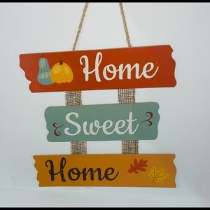 Fall Hanging Sign Home Sweet Home